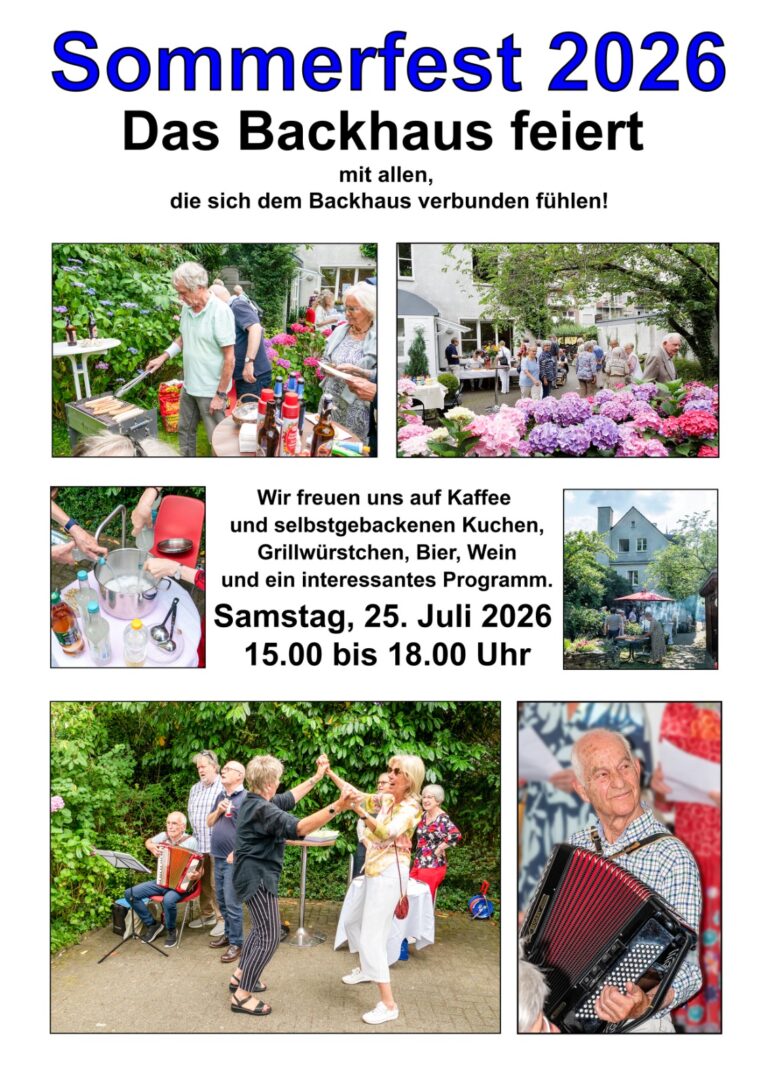 Sommerfest für Mitarbeiter, Mitglieder, Freunde, Nachbarn