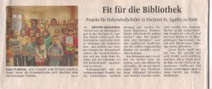 Projekt der Eichendorffschüler mit der Bücherei St. Agatha