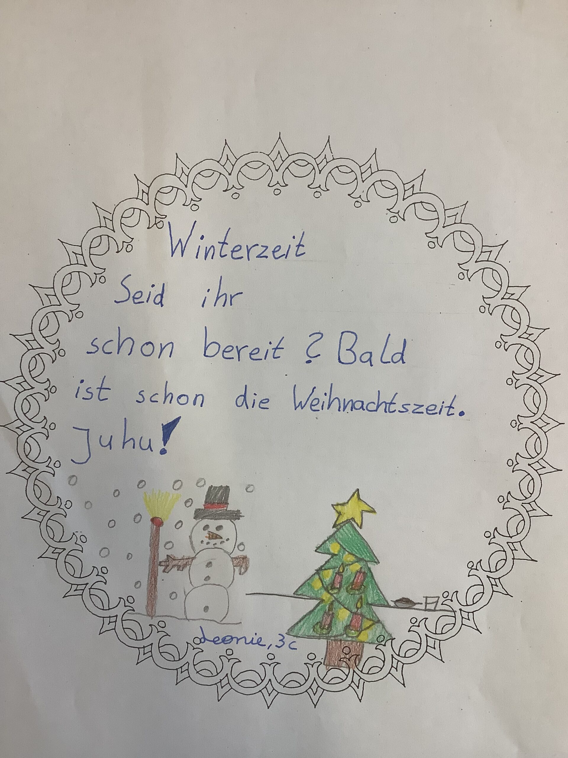 Gedichte schreiben im Dezember