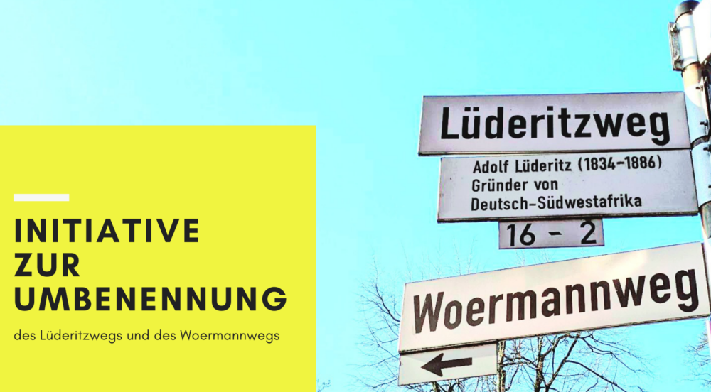 Initiative zur Umbenennung des Woermannwegs und des Lüderitzwegs in Münster