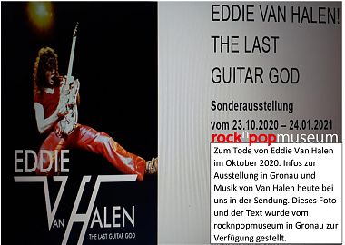 Ausstellung in Gronau zum Tode von Eddie van Halen