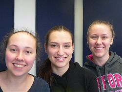Schülerinnen mit Praktikumserfahrung: Nina Jaunich, Jasmin Wrana und Lea Johannesmann