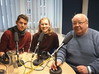 Steffen Lambrecht und Marlena Grab mit Moderator Gotwin Elges (Foto: Klaus Blödow)