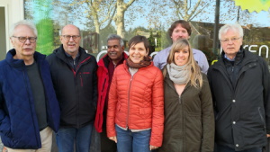 von links: Hans Kurth, Richard Kretschmann, Eric Sirhar, Martina Kischel, Caroline Winkelmann, Sebastian Philipper, Josef Vollstedt
